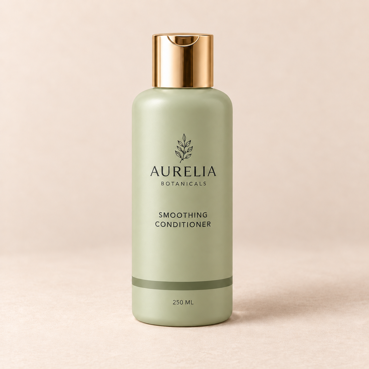 Aurelia Botanicals Smoothing Conditioner, 250 ml, on a warm beige background.