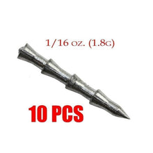 Load image into Gallery viewer, 0.9g 1.3g 1.8g Insert Lead Weight Nail Sinker For Fishing Accessories10 20 30pcs/lots  Wacky Senko Worm Jigging Fishing Sinker - Firepush
