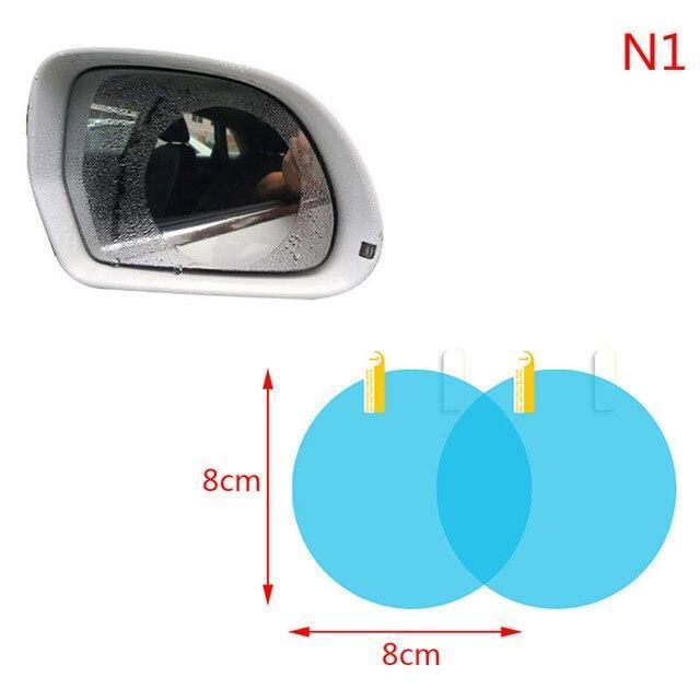1 Pair Rainproof Film Car Anti Water Mist Film Anti Fog Coating Rainproof Hydrophobic Rearview Mirror Protective Film - brunoshirt