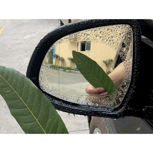 1 Pair Rainproof Film Car Anti Water Mist Film Anti Fog Coating Rainproof Hydrophobic Rearview Mirror Protective Film - Firepush